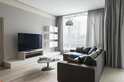 Designer living room in modern style photo
