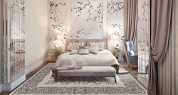 Photo fashionable wallpaper for the bedroom