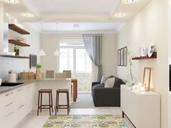 Kitchen Interior 15 Sq M With Sofa