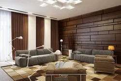 Wall panels in the living room photo