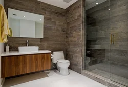 Porcelain Tiles In The Bathroom Interior Photo