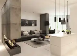 Renovation of the living room in a modern style 2023 photo