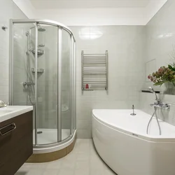 Corner Bathroom With Shower Photo