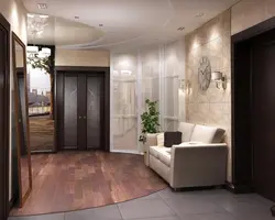 Совмещенный коридор с гостиной фото