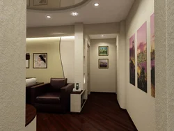 Combined corridor with living room photo