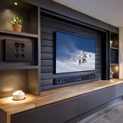 Дизайн интерьера с телевизором фото гостиная