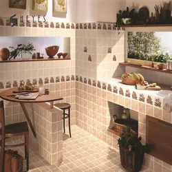 Fully tiled kitchen photo