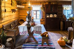 Photo of kitchen interior Russian style