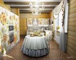 Photo of kitchen interior Russian style