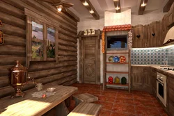 Photo of kitchen interior Russian style