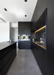 Modern black kitchen design