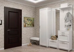 Hallway With White Furniture Design Photo