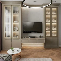 Интерьер шкафов в гостиную фото дизайн