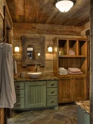 Rustic bathroom design