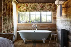 Rustic bathroom design