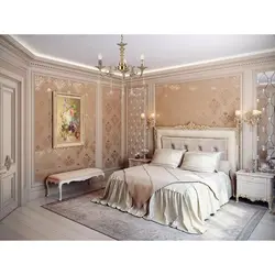 Classic bedroom interior wallpaper