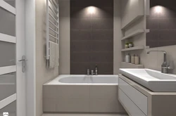 Standard bathroom in a panel house photo