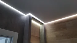 Парящий потолок в гостиной фото