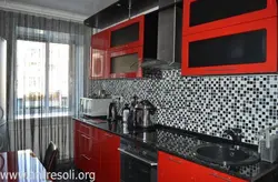 Кухни Черно Красные Фото Стены