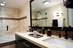 Bathroom Design In Marble Tones