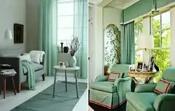 Mint Color Combination With Other Colors In The Living Room Interior