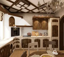 Kitchen chalet photo in the style of a country house