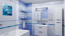 Blue And White Bathroom Design