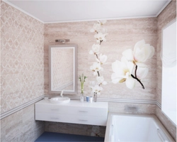 How to decorate a bathroom with plastic photo