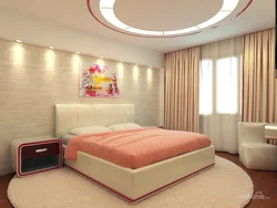 Дизайн потолка в спальне