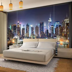 Photo wallpaper for the bedroom real photos
