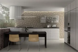 Дизайн плитки на кухне в современном стиле