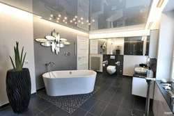 Потолок в ванной комнате дизайн