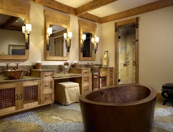 Country style bath design