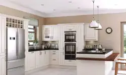 Kitchen design ivory color