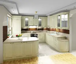 Kitchen design ivory color