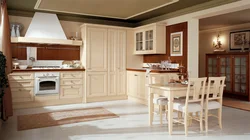 Kitchen design ivory color