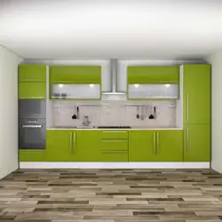 Kitchen 4 meters long design with window