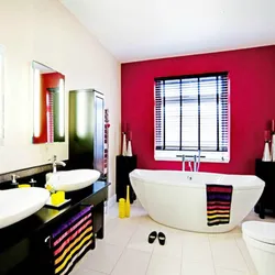 Bright bathroom interior