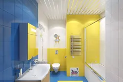 Яркий интерьер ванной