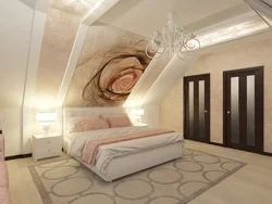 Bedroom design for attic houses