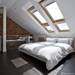 Bedroom design for attic houses