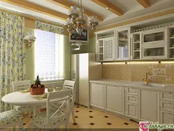 Provence Kitchen Design In An Apartment, Real Photos
