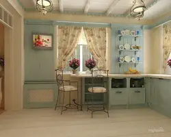 Дизайн кухни прованс в квартире фото реальные