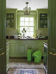 Countertop for green kitchen photo