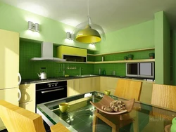 Countertop for green kitchen photo