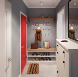Design of a small hallway in an apartment photo