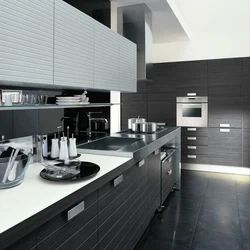 White-gray kitchens in the interior are real
