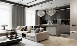 Living room design 2023 in an apartment photo