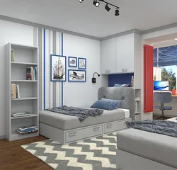 Children's bedroom design for two boys
