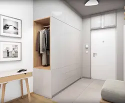 Built-in hallway for a narrow corridor design photo